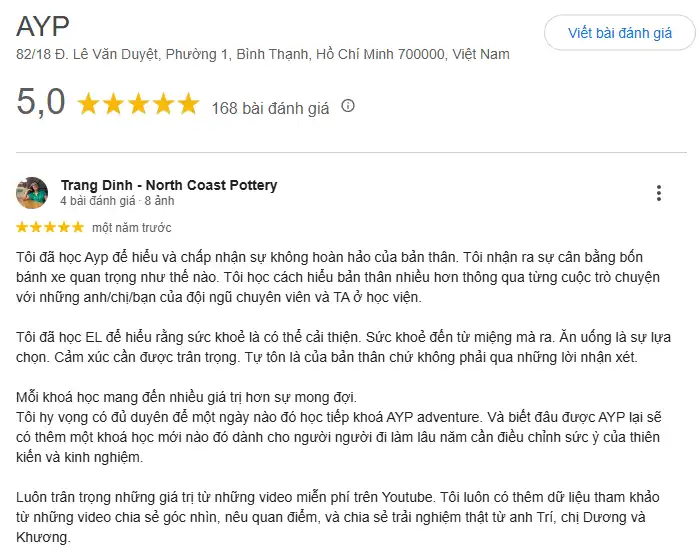 Phản hồi của học viên 5